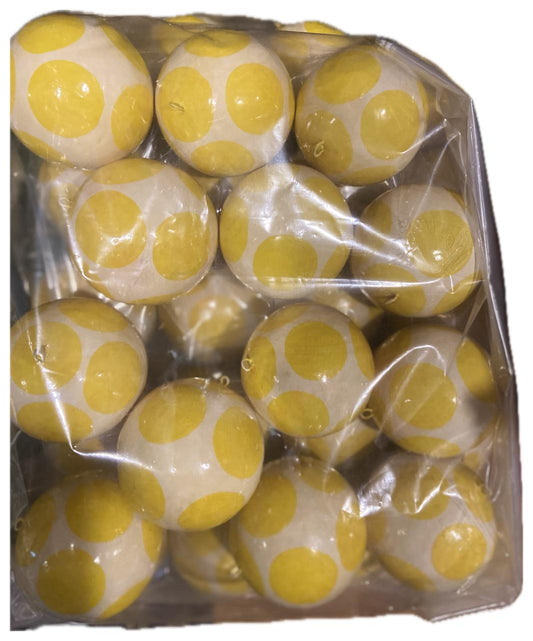 Doted Paper Mache 3 inch Bauble