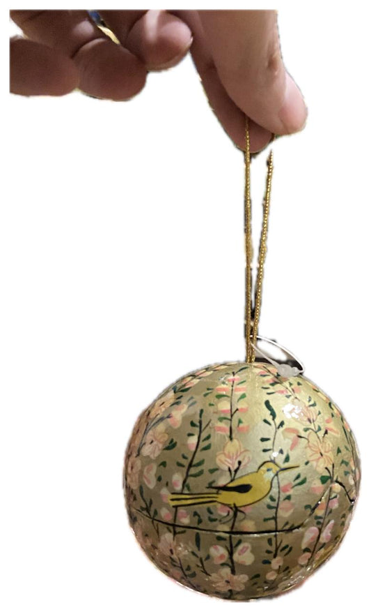 Assorted Paper mache 4 inch Ball Box